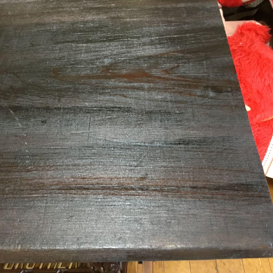 ※アンティーク※BROTHER 足踏みミシン脚のテーブル　アイアン　厚い板