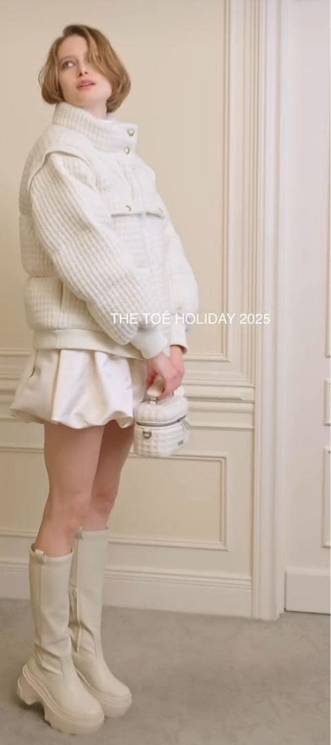 THETOE Hohe Vanity Bag バニティバッグ　アイボリー
