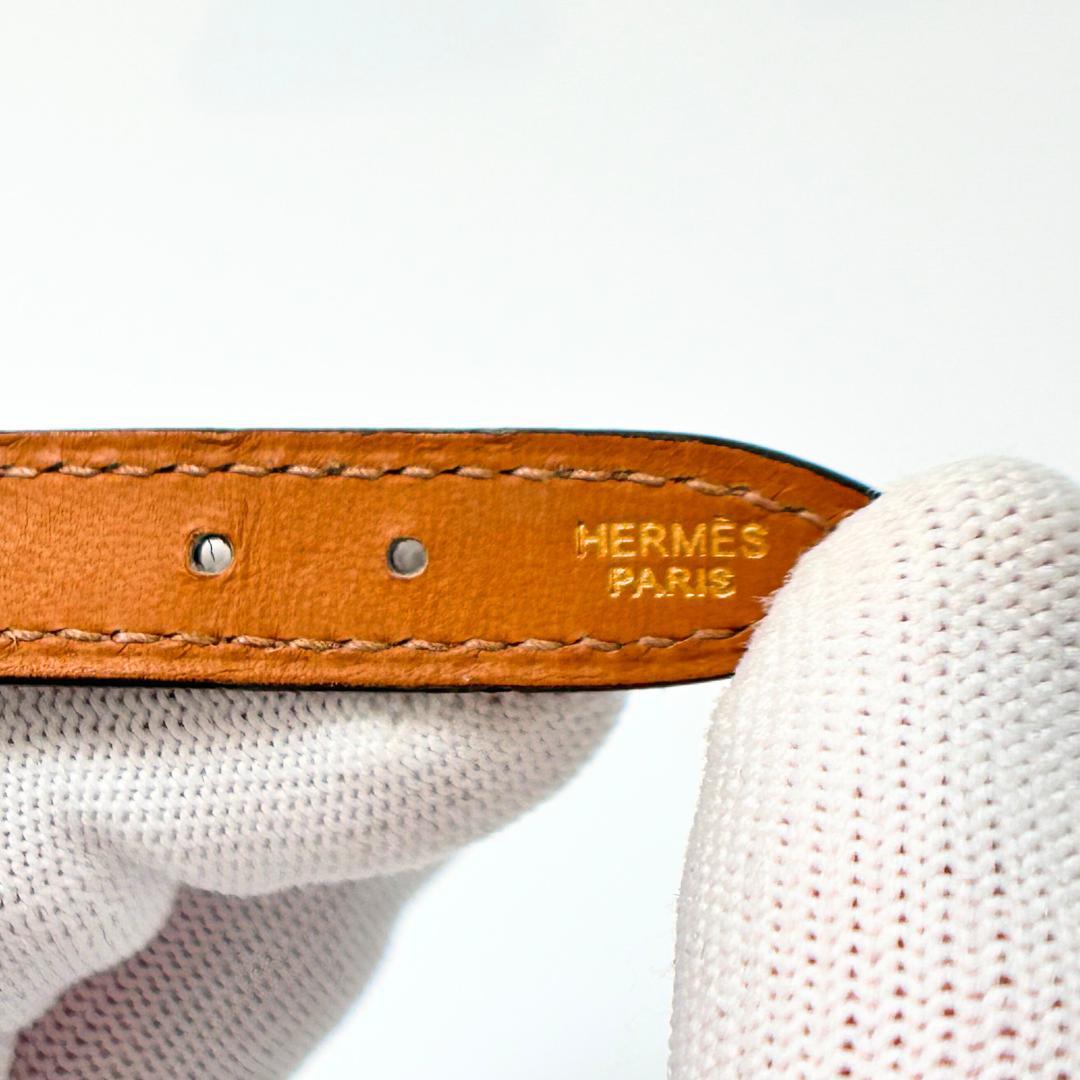 【HERMES】エルメス レザー ベルトモチーフ スカーフリング スカーフ留め