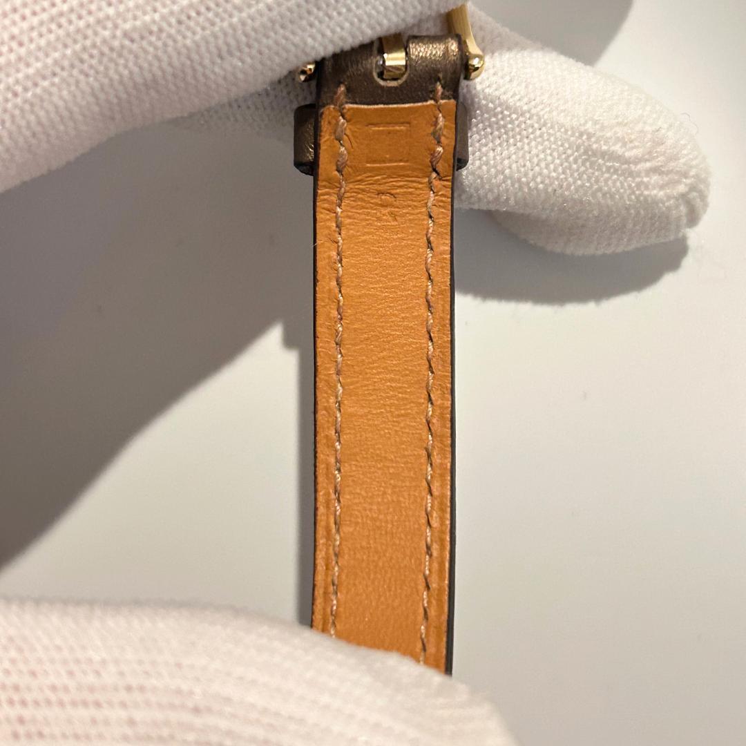 【HERMES】エルメス レザー ベルトモチーフ スカーフリング スカーフ留め