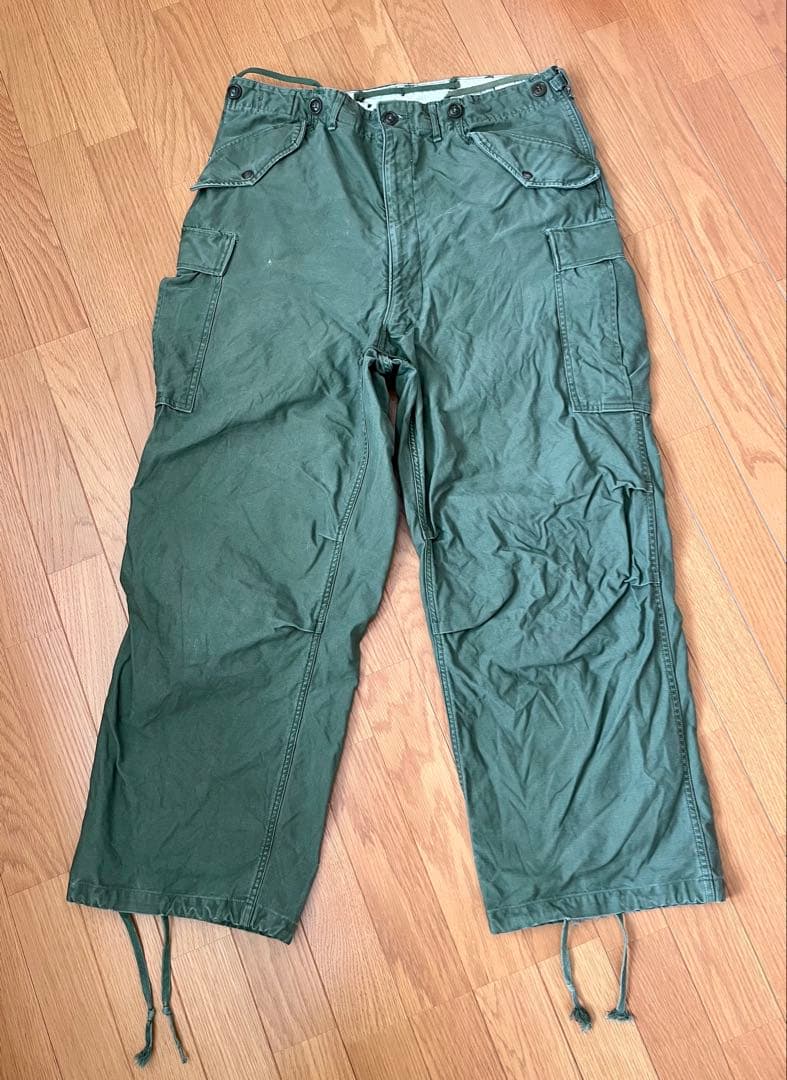 ◎50's 最初期 M51 パンツ 剥き出しスナップボタン コの字ジッパー 実物