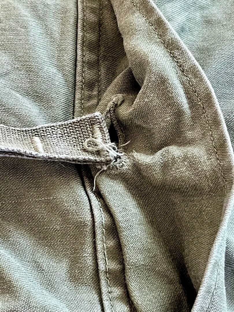 ◎50's 最初期 M51 パンツ 剥き出しスナップボタン コの字ジッパー 実物