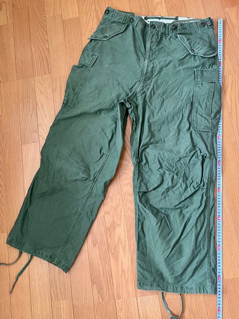 ◎50's 最初期 M51 パンツ 剥き出しスナップボタン コの字ジッパー 実物