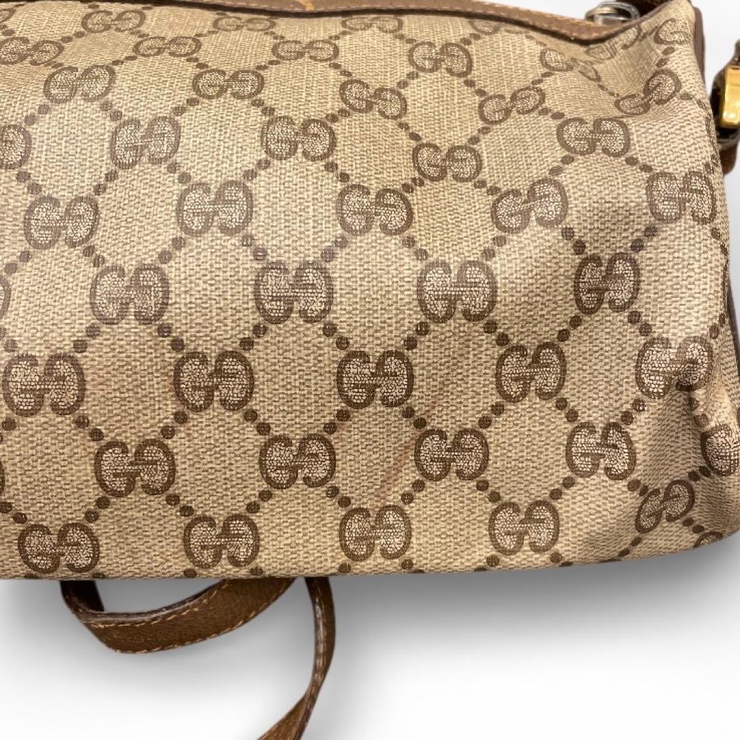【極美品】GUCCI ショルダーバッグ GG キャンバス シェリー ゴールド金具