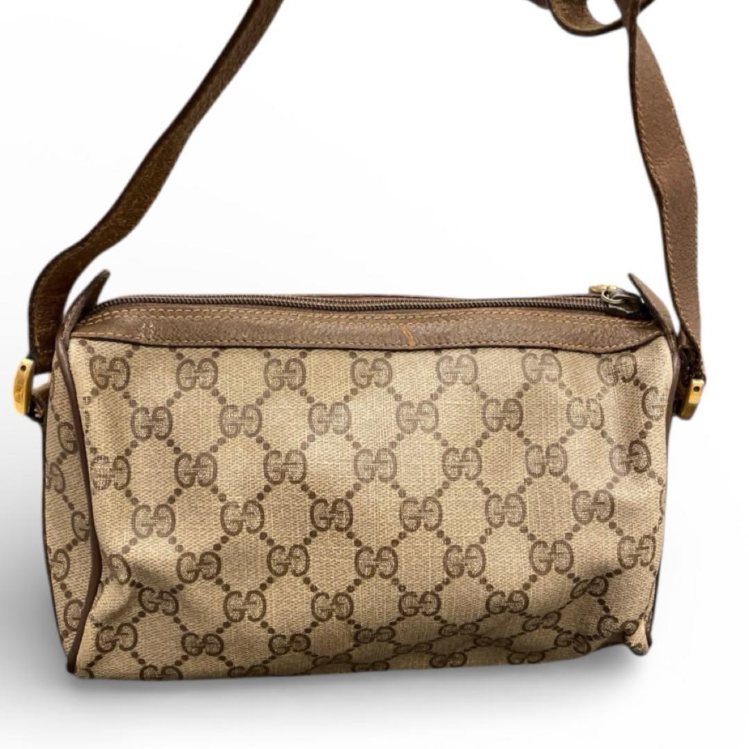 【極美品】GUCCI ショルダーバッグ GG キャンバス シェリー ゴールド金具
