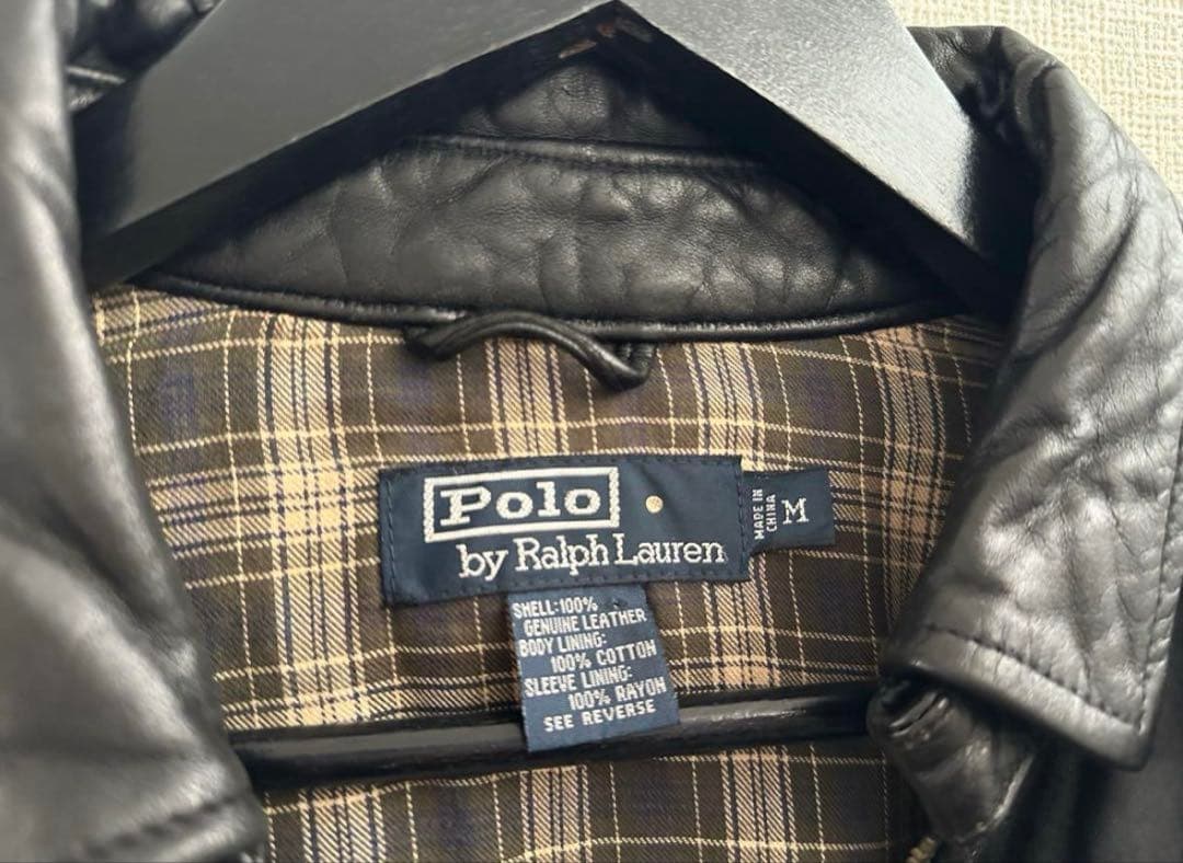 い*ん様 超スペシャル 90s ポニーマーク無 ラルフローレン レザー ジャケッ