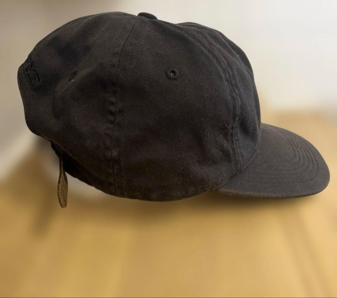 SUPREME 黒 キャップ Sロゴ