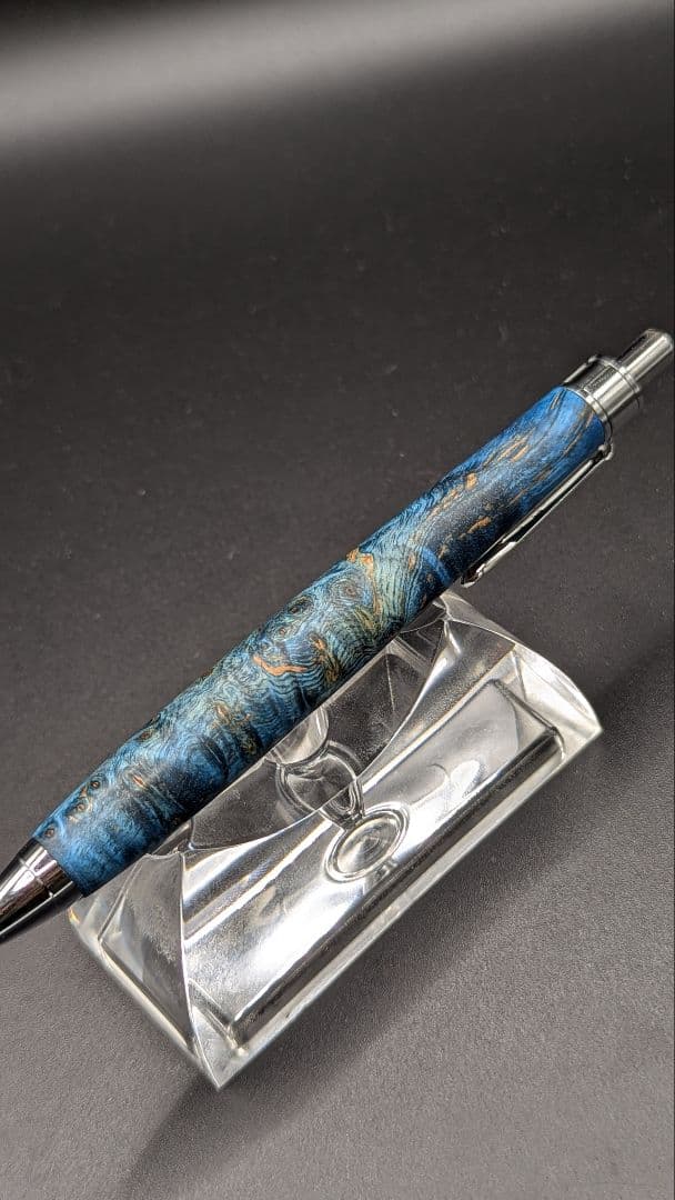 442ペン工房翌檜　スタビライズドウッドバーチバール　木軸シャーペン　ボールペン