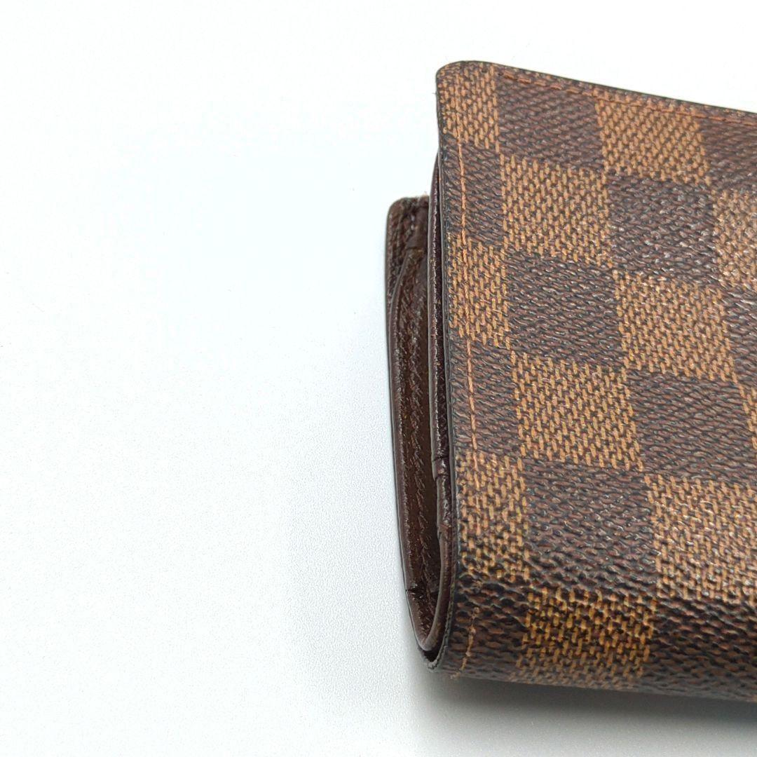LOUISVUITTON　ルイ・ヴィトン　ダミエ 二つ折り財布　がま口タイプ