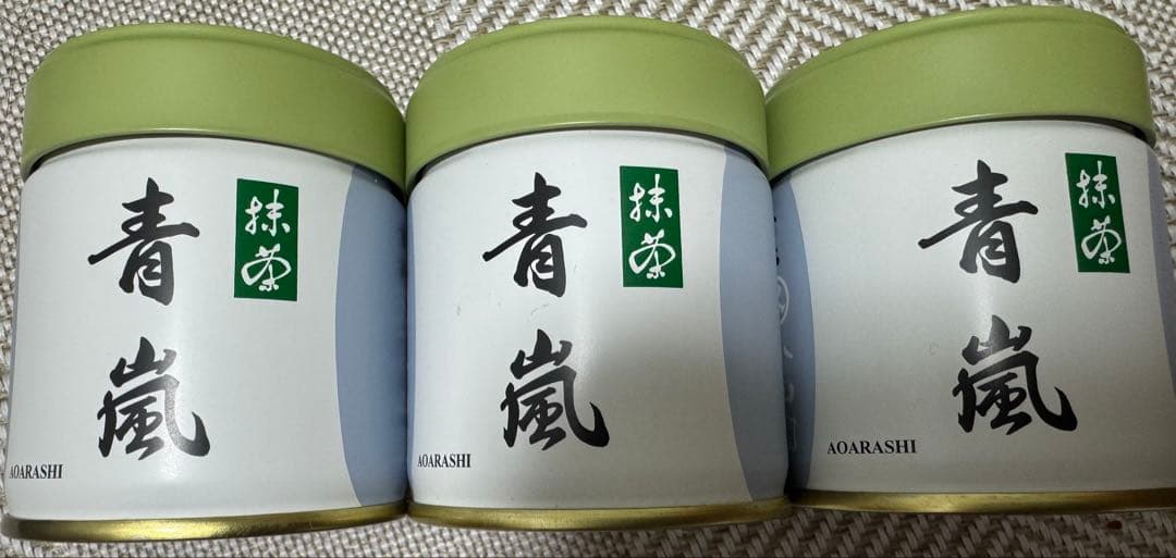 抹茶 40g 丸久小山園　青嵐3缶セット