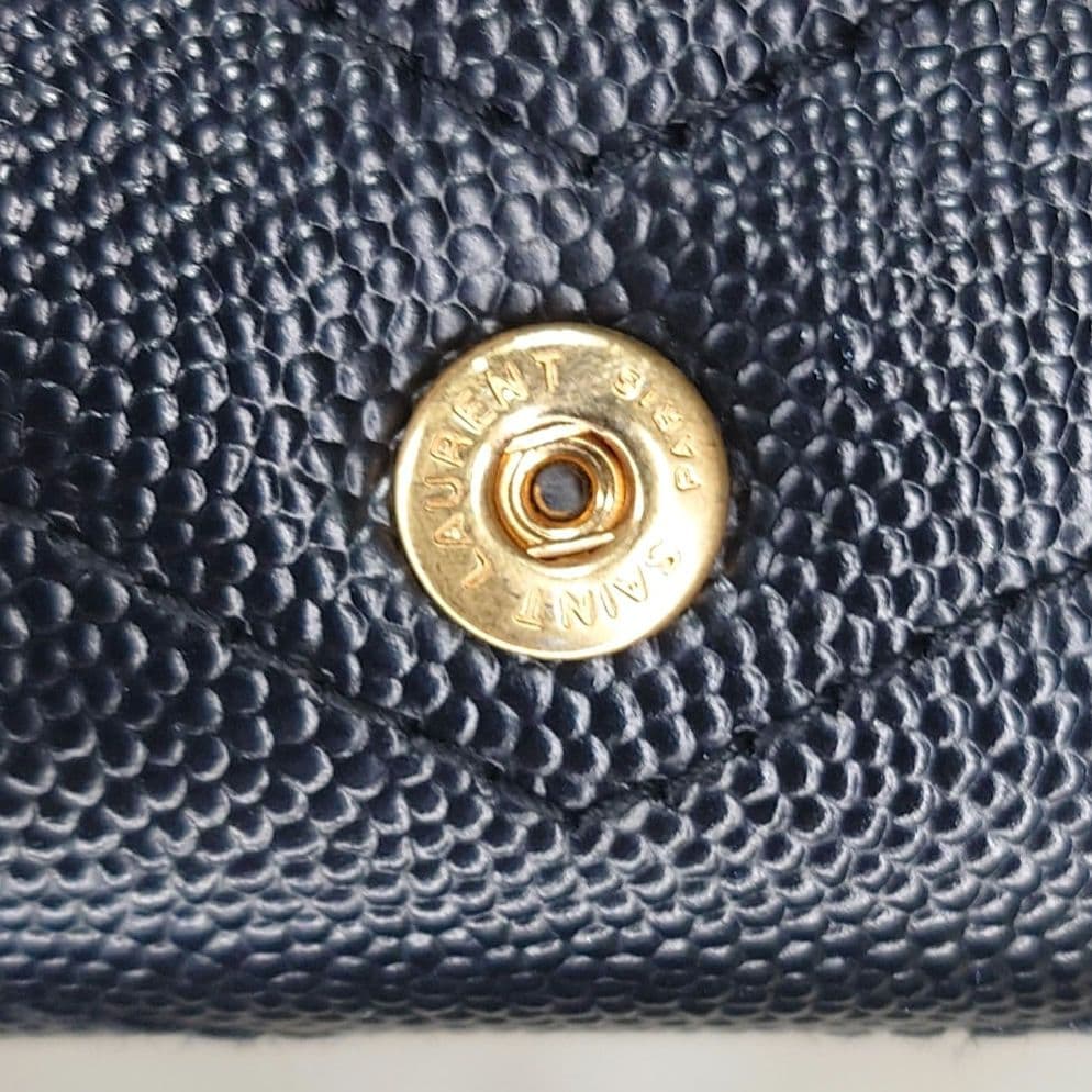 【極美品】サンローラン カサンドラ スリムキーケース 4連 YSLロゴ ブラック