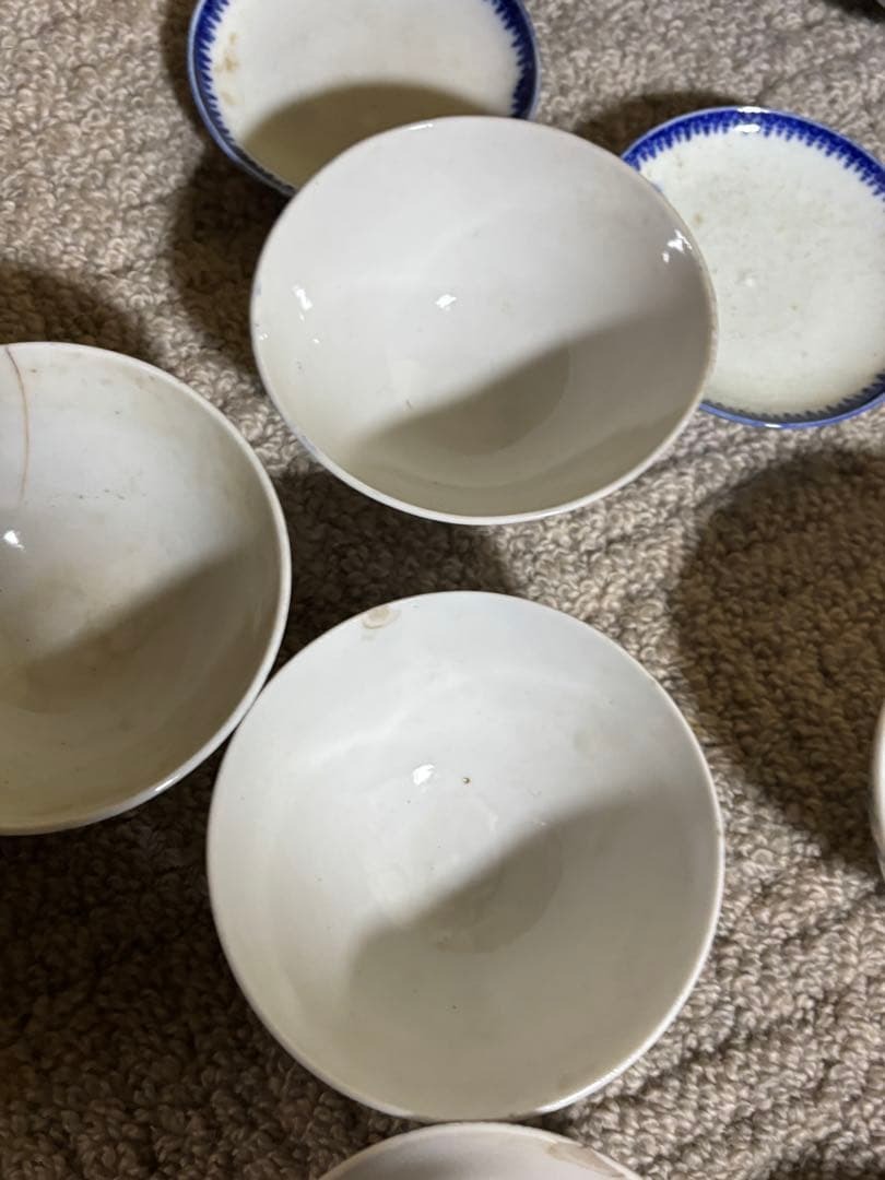 古伊万里 江戸時代 染付 蓋付あり 有田焼き 陶磁器 茶碗 まとめ 骨董品