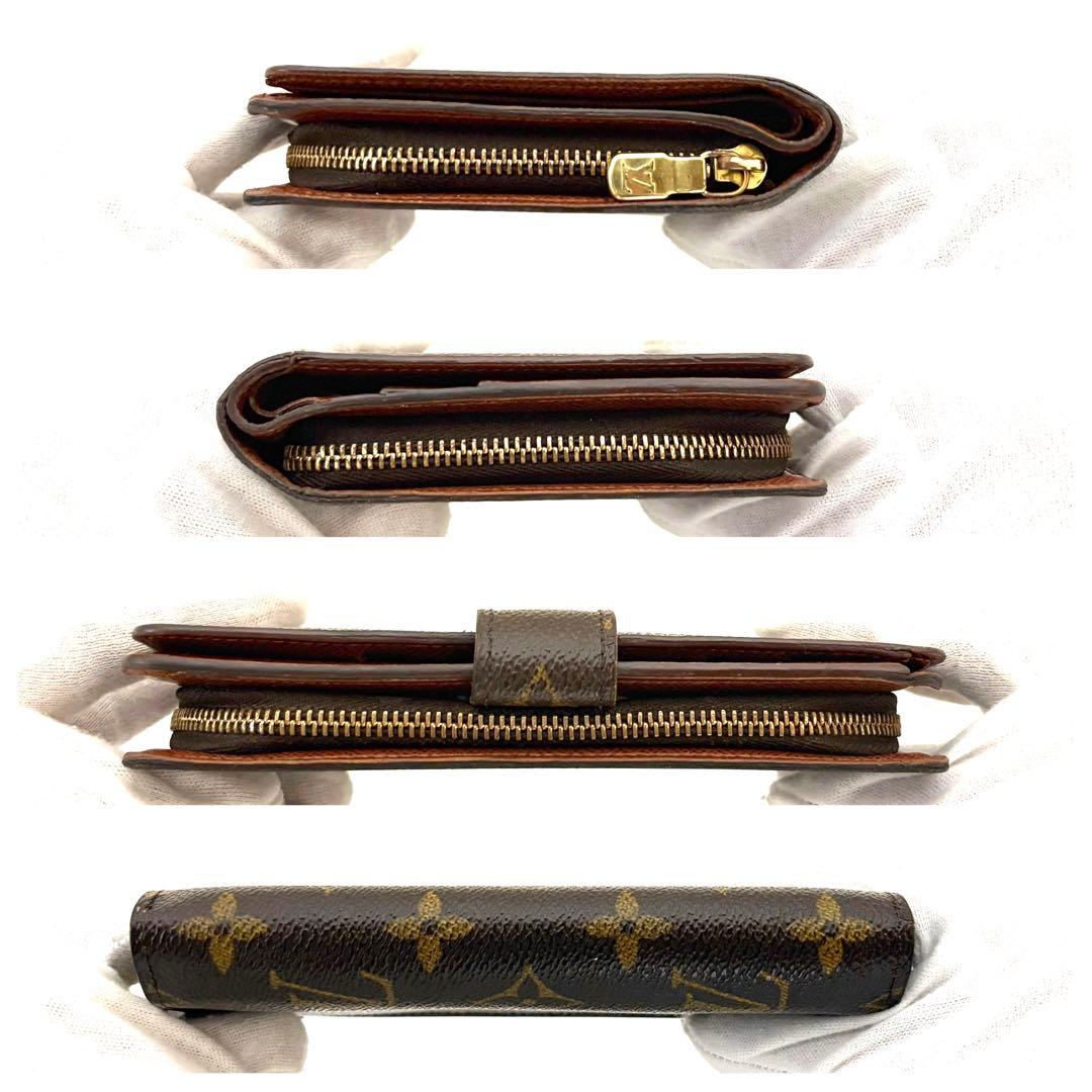 【極美品/パスケース付き】ルイヴィトン モノグラム ポルトパピエジップ 二つ折り