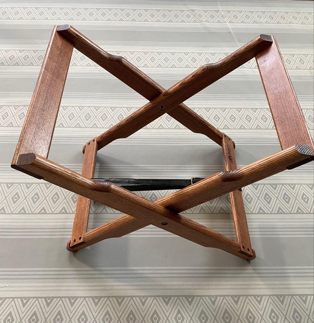 美品　ブラックデザイン　エックススタンド　ハレテーブル