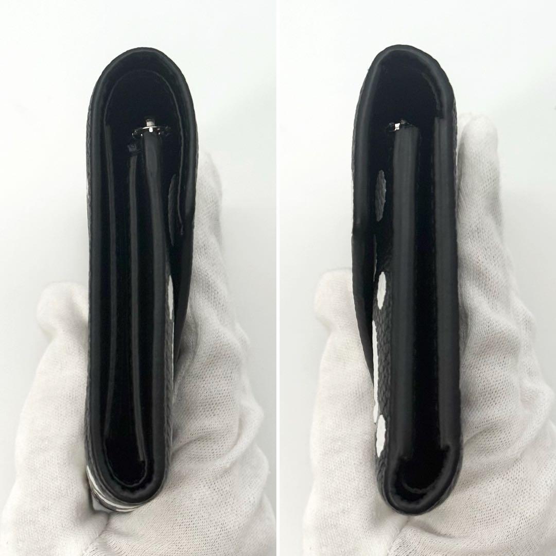 ✨超極美品 激レア✨ルイヴィトン × 草間彌生 ヴィクトリーヌ 三つ折り財布 黒