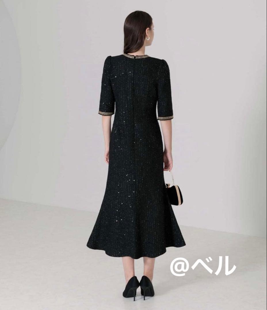 【Berry】Leja ラメツイード マーメイドドレス Sサイズ