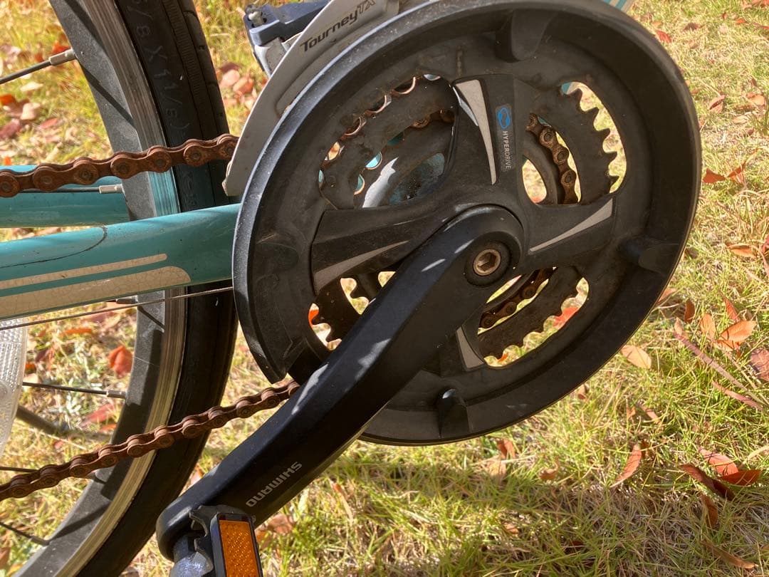 Bianchi クロスバイク 前照灯付き　ローマ4