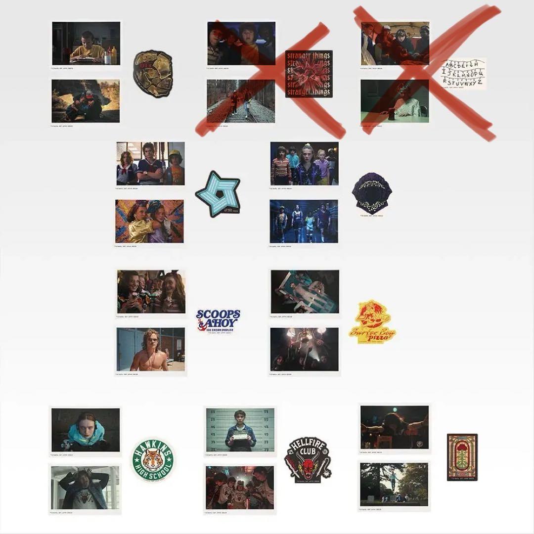 ストレンジャーシングス　一番くじA、B、C、D、F、G、H、I セミコンプセット