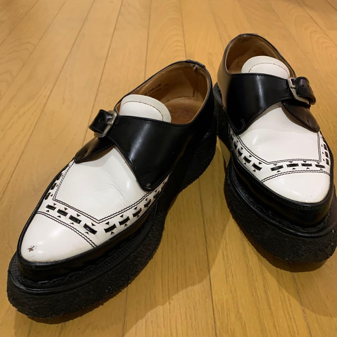 希少e coxラバーソール(UK7.5)ブラック/ホワイト(外観美品)