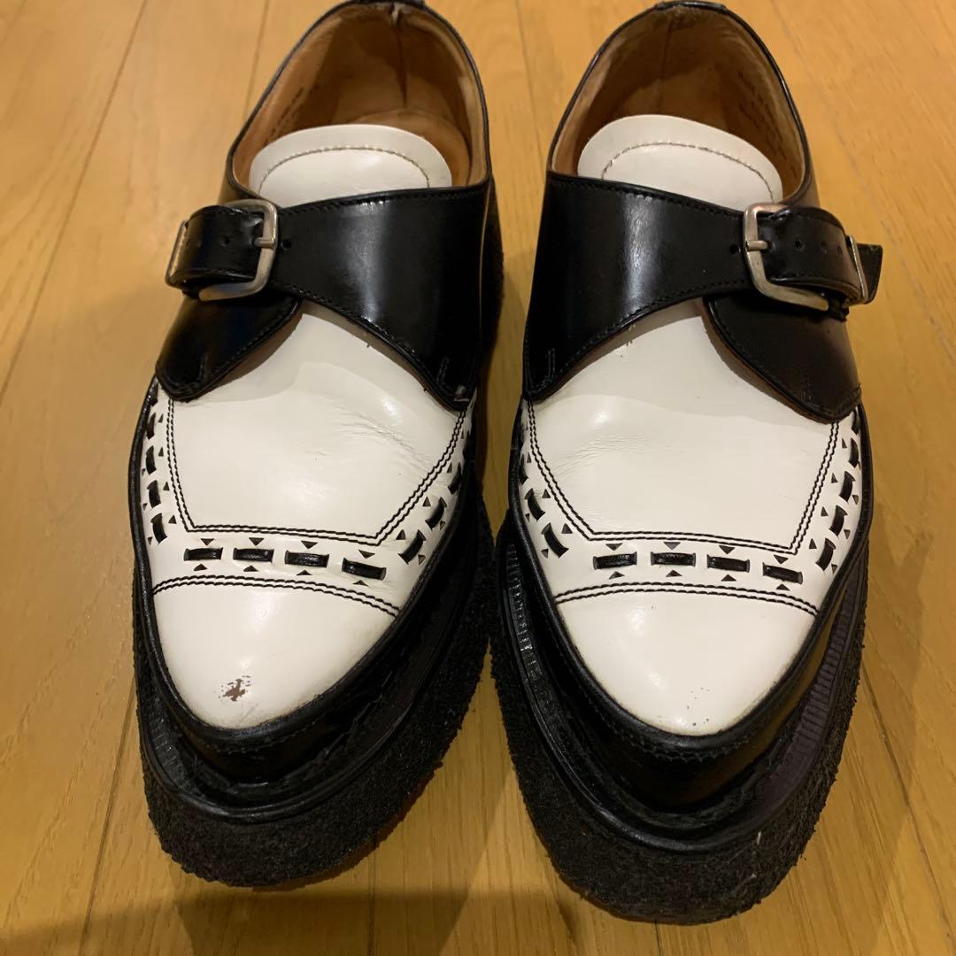 希少e coxラバーソール(UK7.5)ブラック/ホワイト(外観美品)