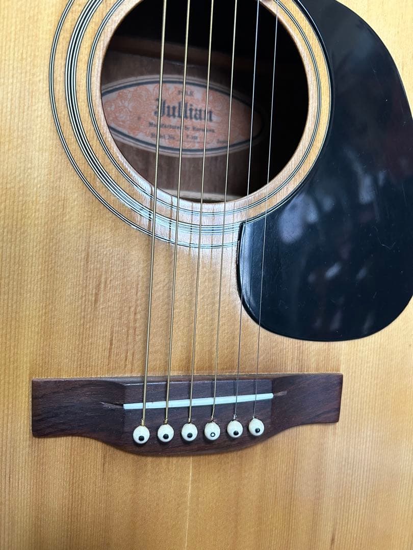 新春特価セール美品70年代黒沢楽器レアビンテージ❣️ジュリアンF-150バック虎杢