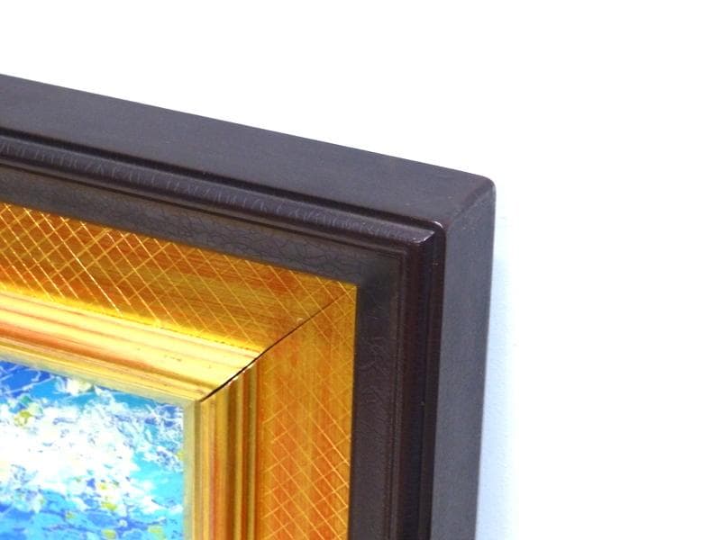 【1744】真作 桜井孝美　悠々富士　油彩 6号