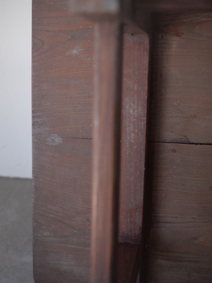 文机　赤茶　机　座卓　展示台　台　花台　古家具　古道具　アンティーク　昭和レトロ