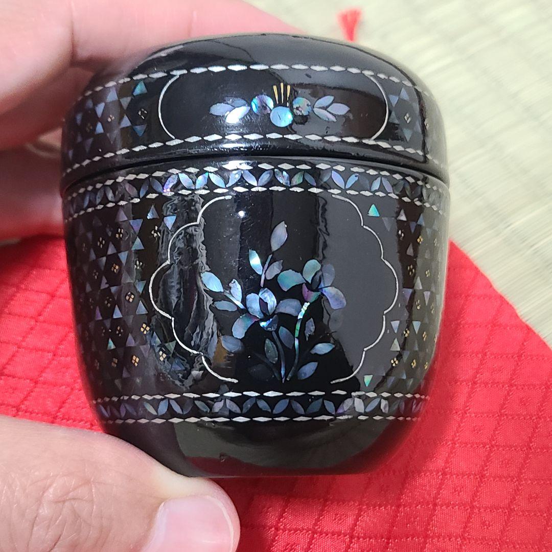 棗　螺鈿　茶道具