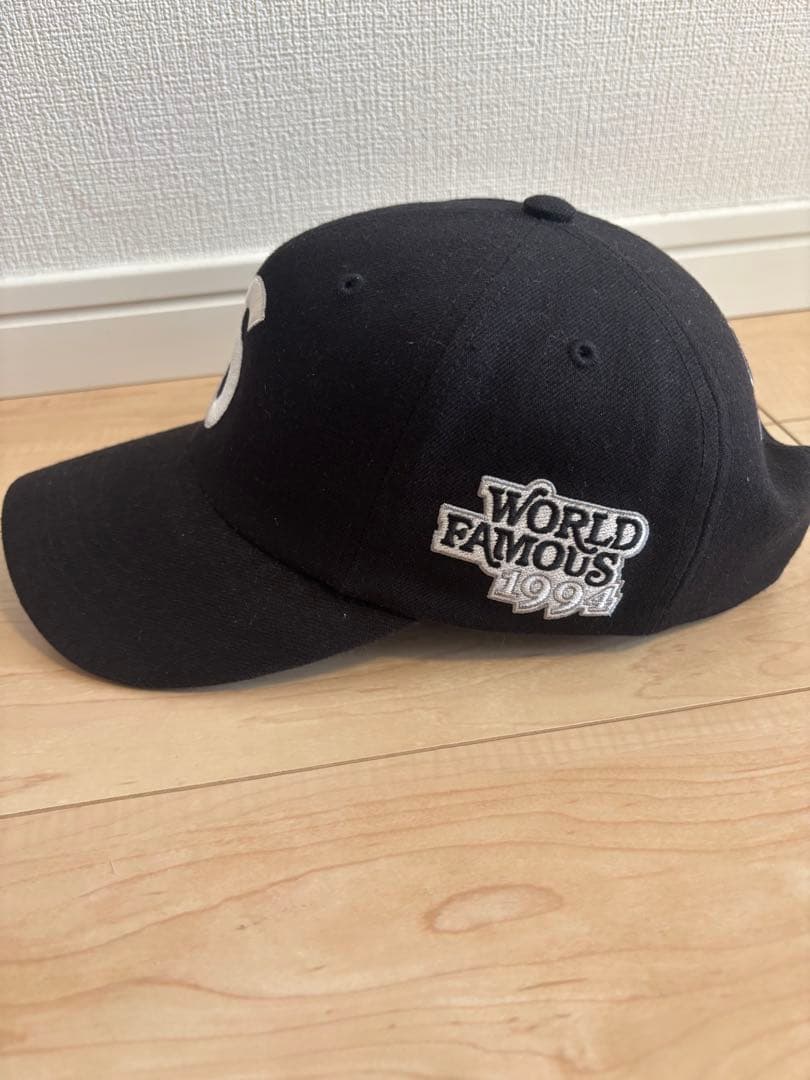 帽子 Supreme World Famous S Logo 6-PanelBlack