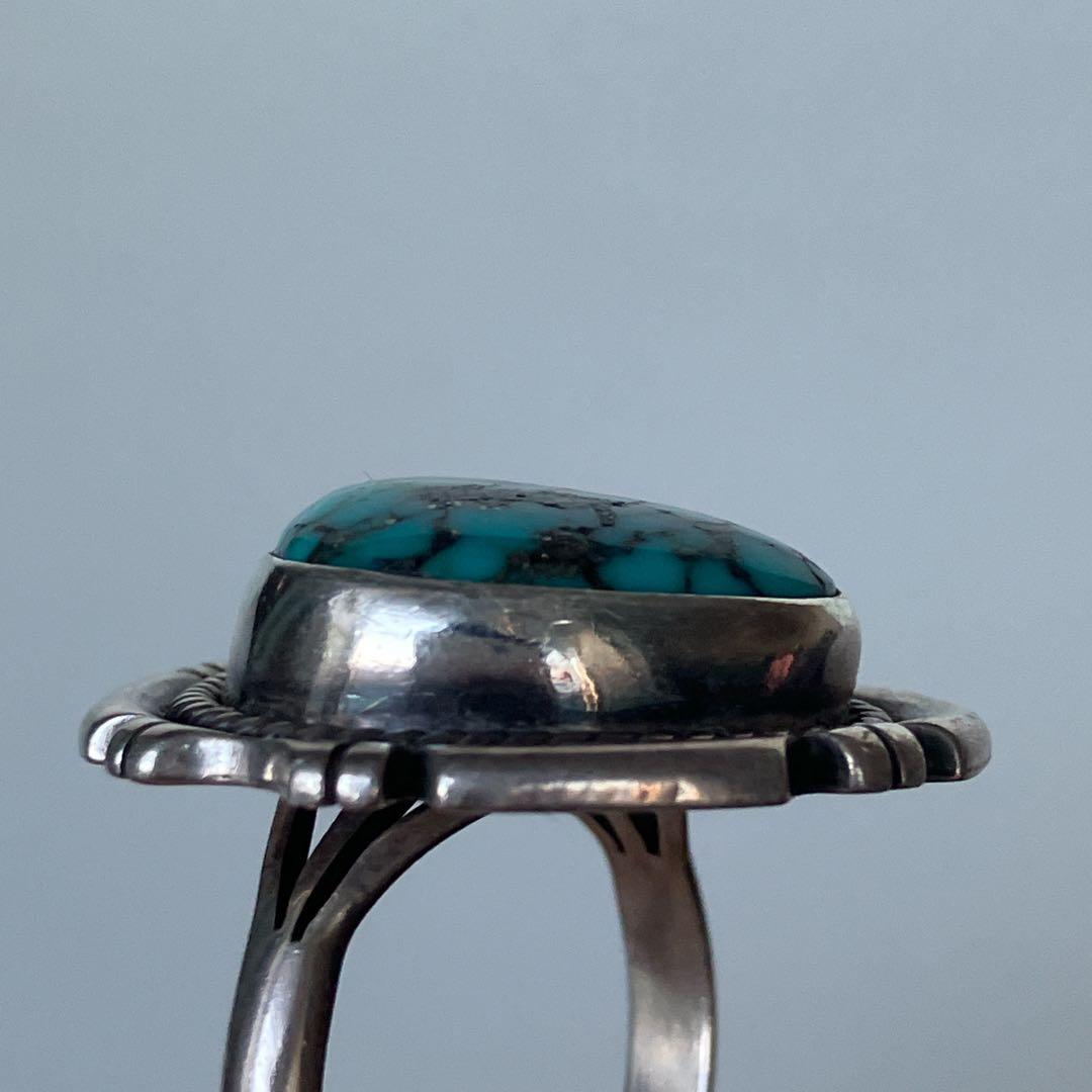 ロ*G様 Steve Arviso 特大ターコイズリング インディアンジュエリー