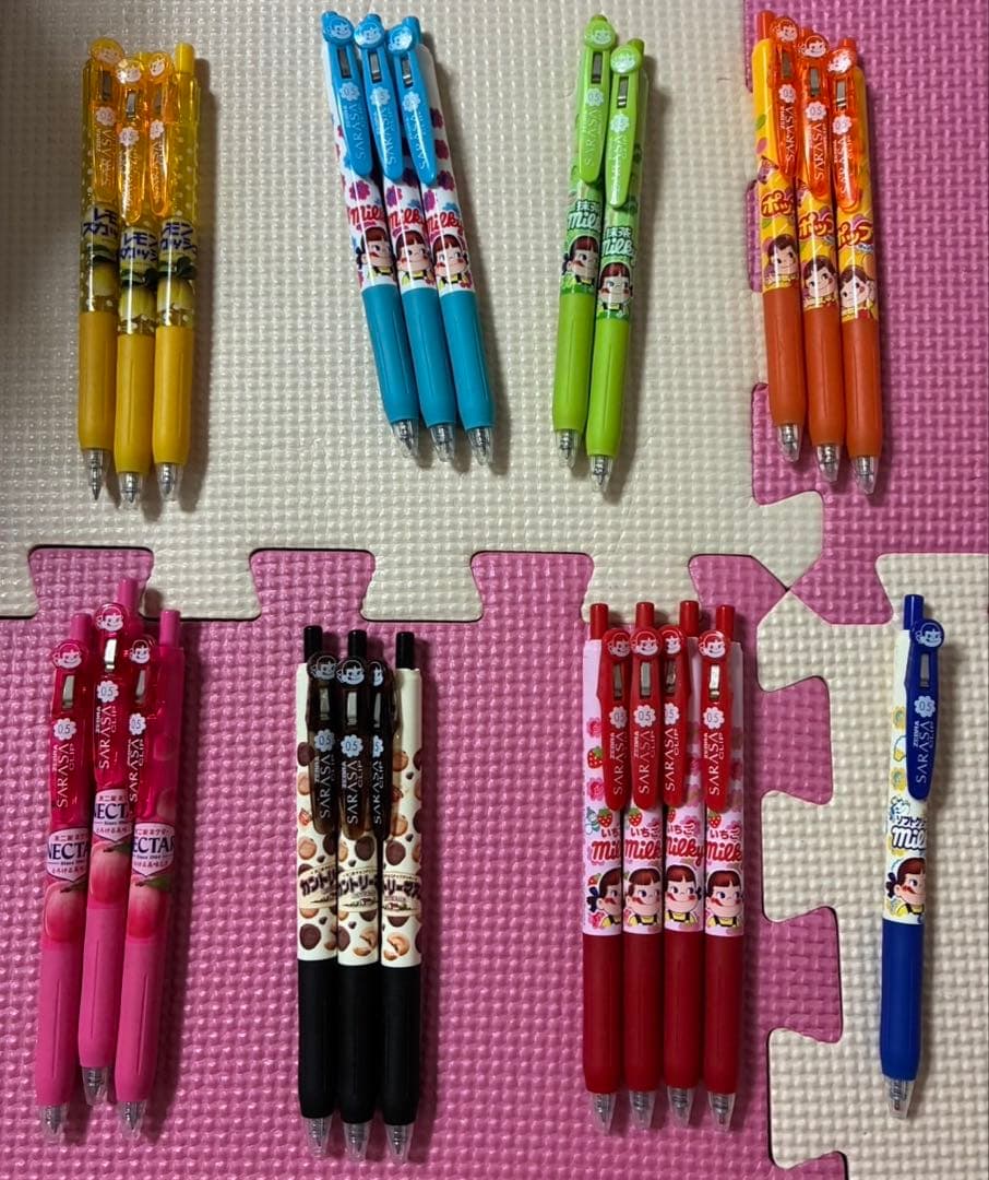 サラサ限定ペコちゃんボールペン22本