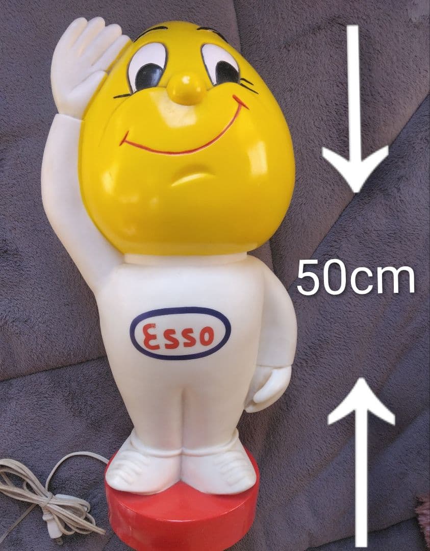 ◆BIG‼️50cmESSO エッソくん ◆ドロップボーイ 店頭用卓上ライト