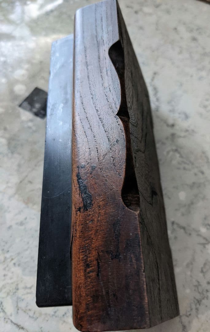 硯／書道／アンティーク台座付き硯