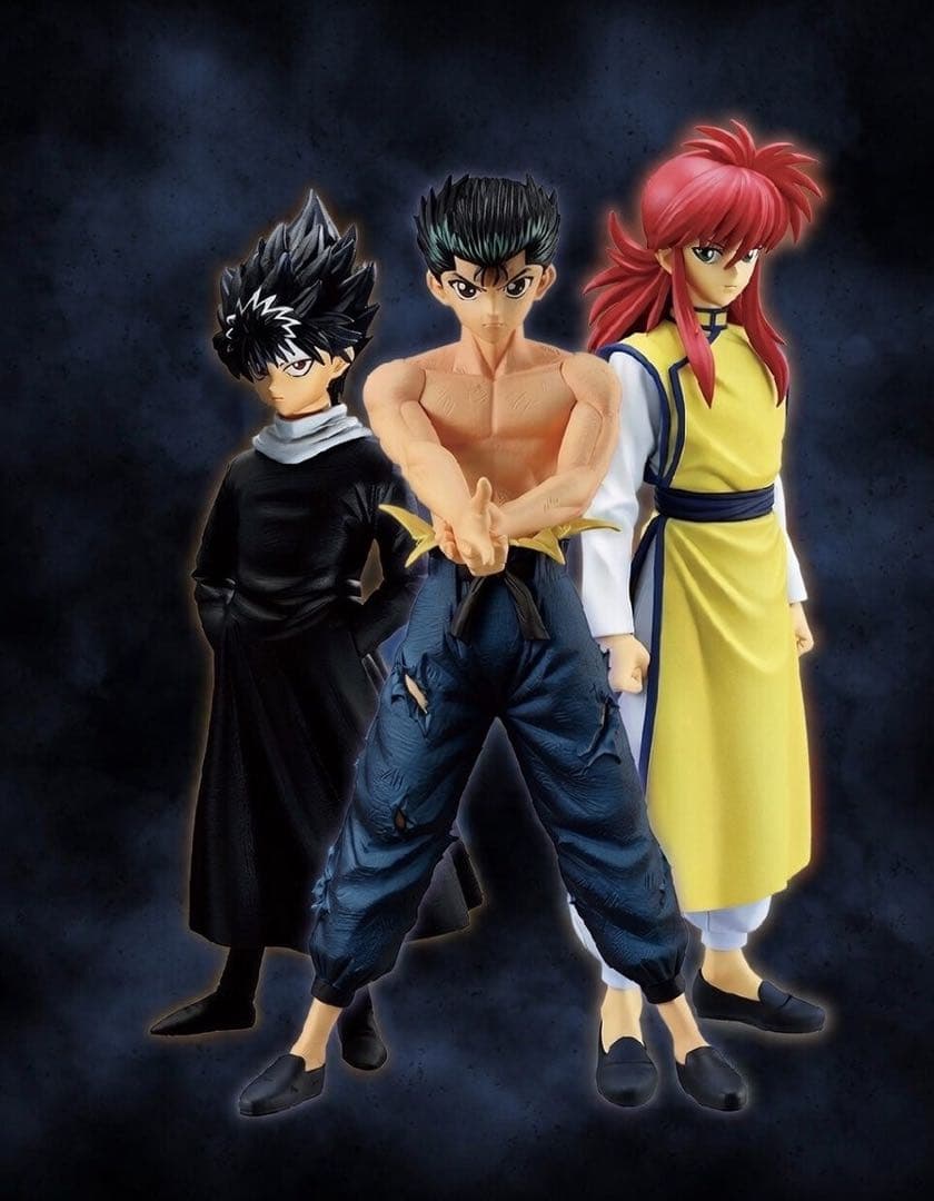 一番くじ 幽遊白書 暗黒武術会編 幽助 飛影 蔵馬3体セット 未開封品