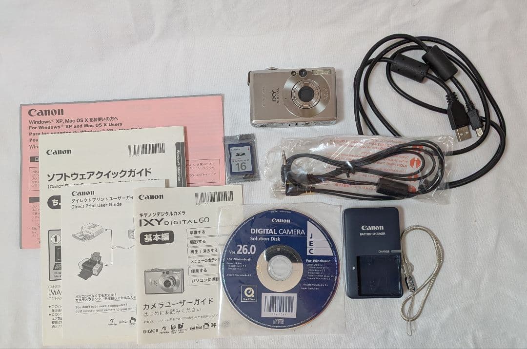 Canon IXY 60 【動作確認済】【未使用付属品あり】