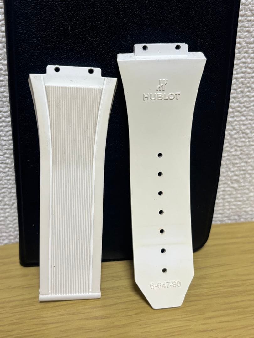 純正 Hublot ホワイトラバーベルト