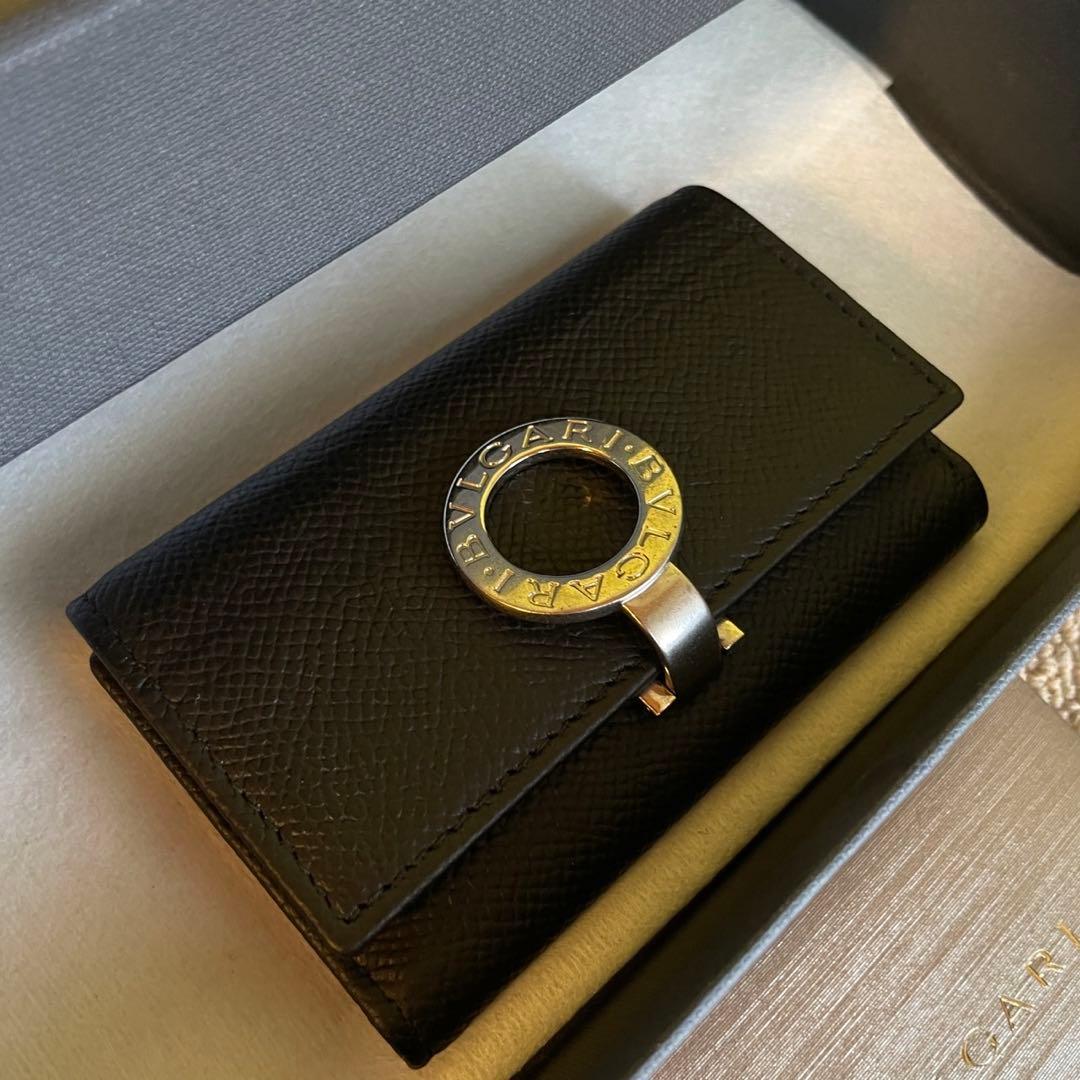 正規品⭐️極美品⭐️BVLGARI ブルガリ　男女兼用　キーケース　6連　黒