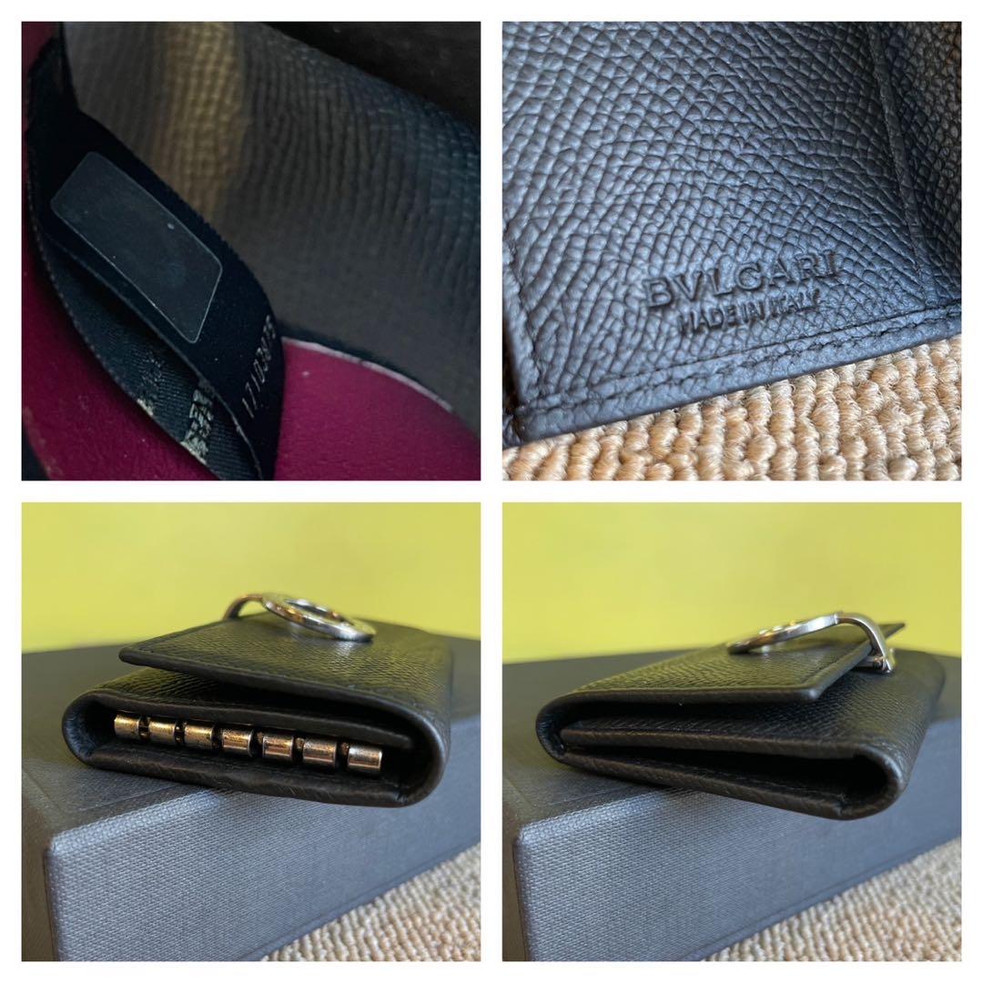 正規品⭐️極美品⭐️BVLGARI ブルガリ　男女兼用　キーケース　6連　黒