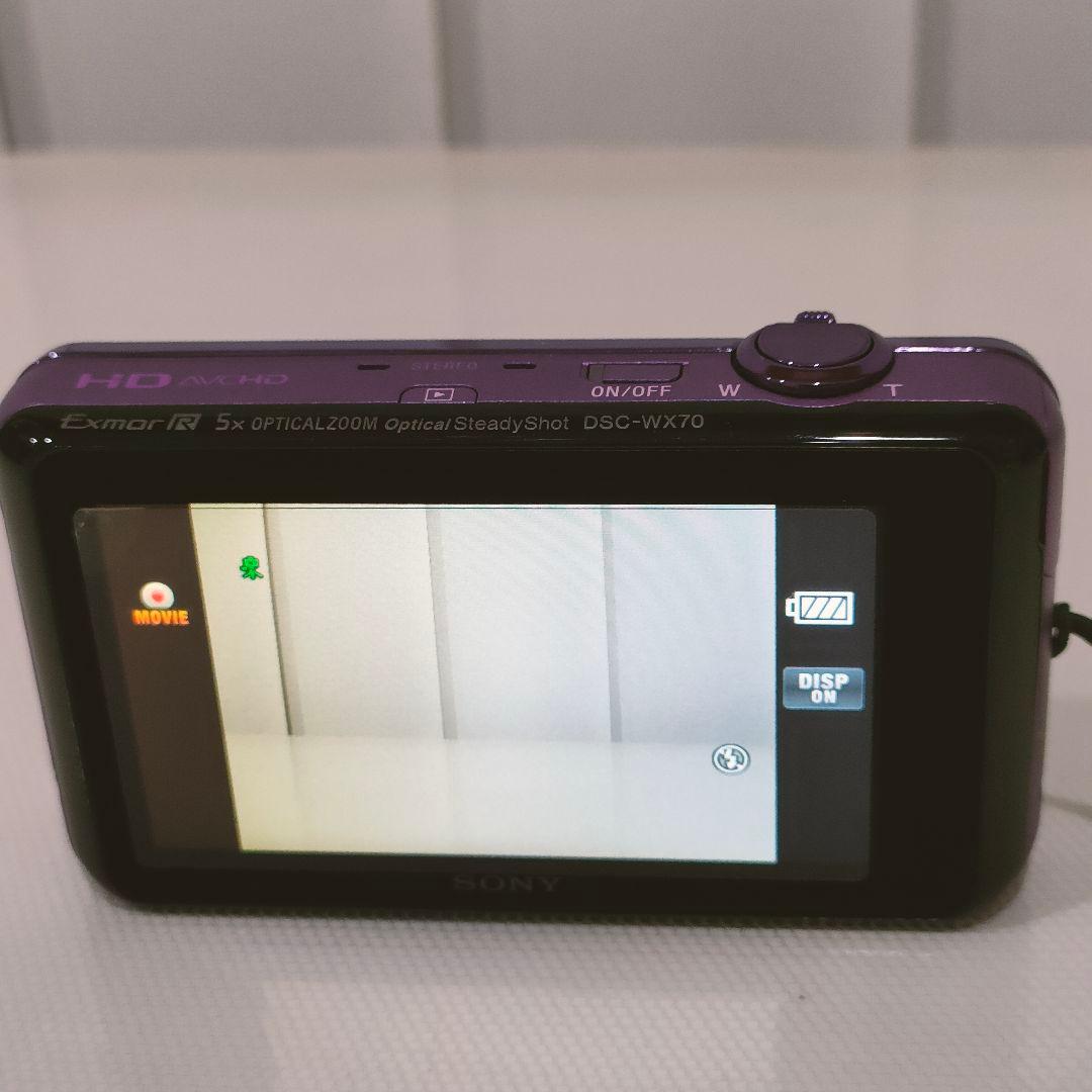 【送料無料・中古品】SONY Cyber-shot DSC-WX70 パープル