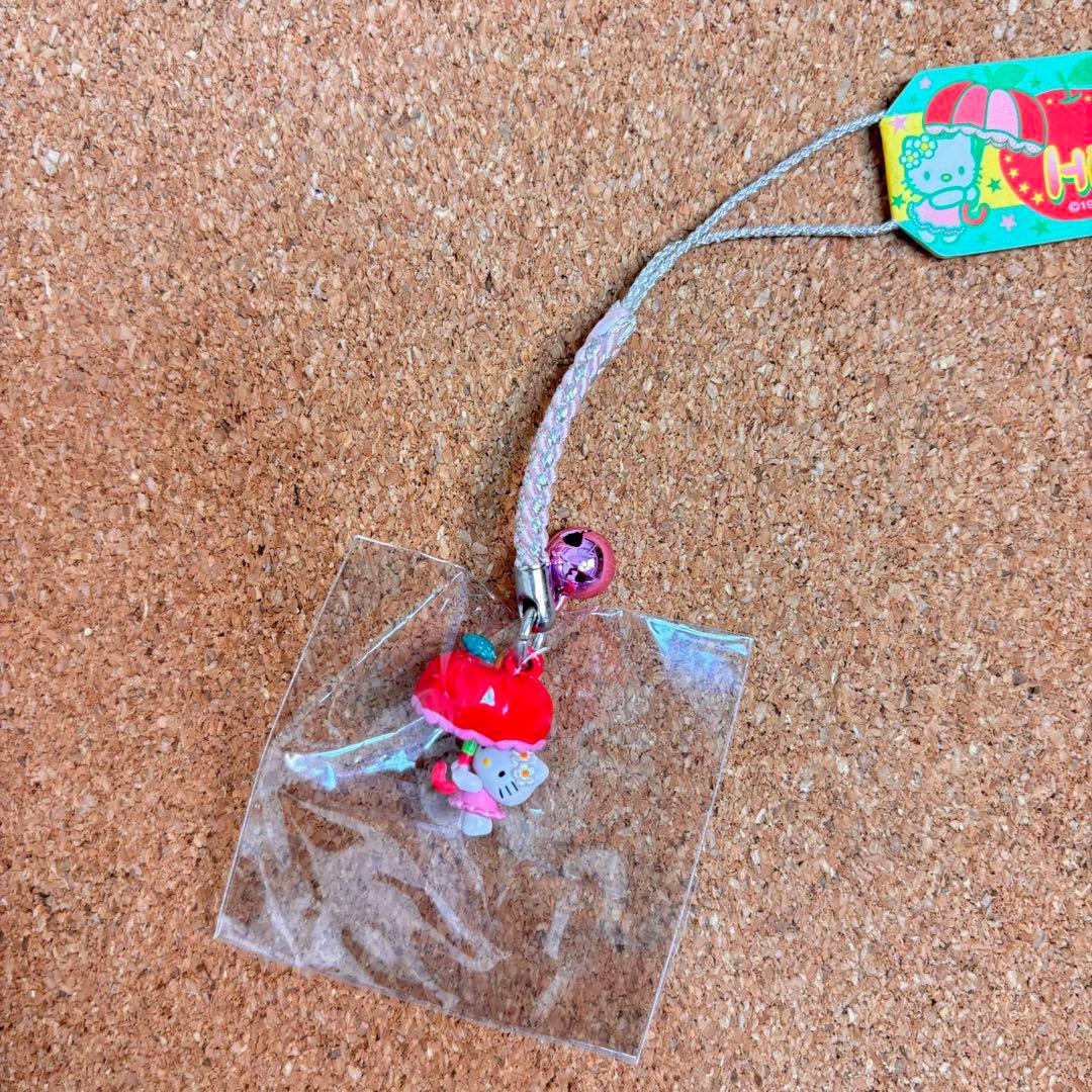 キティ　信州限定　傘　根付け　ストラップ　2004 2