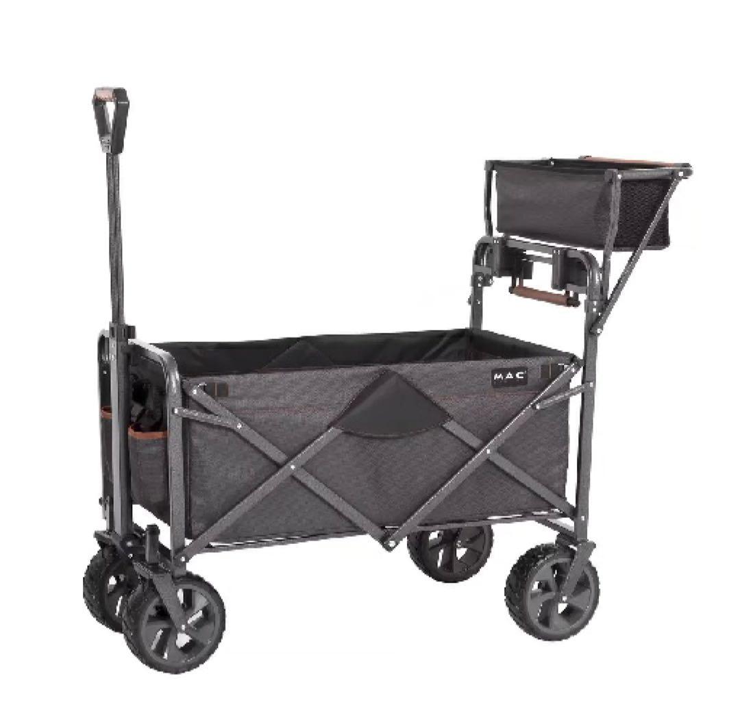 マックスポーツ 折り畳みワゴンXL　ブラックグレー MAC SPORTS