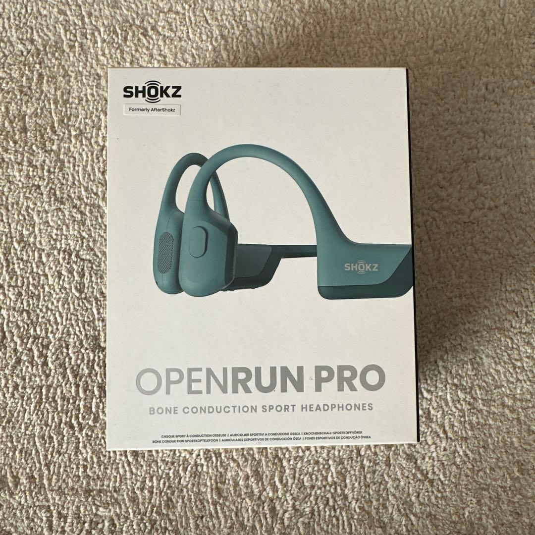 SHOKZ OPENRUN PRO 骨伝導イヤホン ブルー