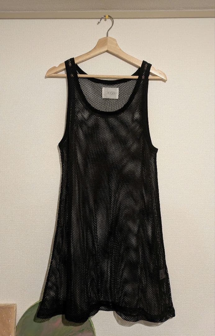 メッシュ ブラック タンクトップ 0658