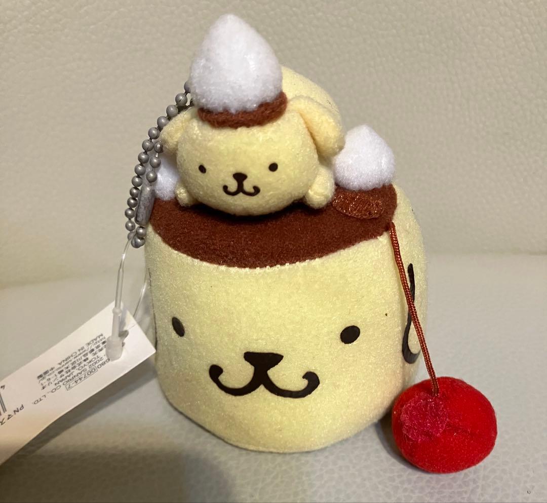 ポムポムプリン　ぬいぐるみ　マスコットホルダー　プリンアラモード　パーラー