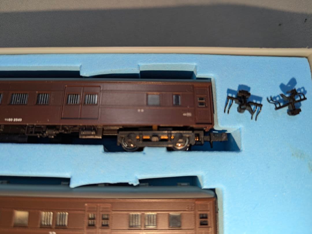 KATO　旧客車 茶色 ８両セット　２両室内灯点灯　ケース付き