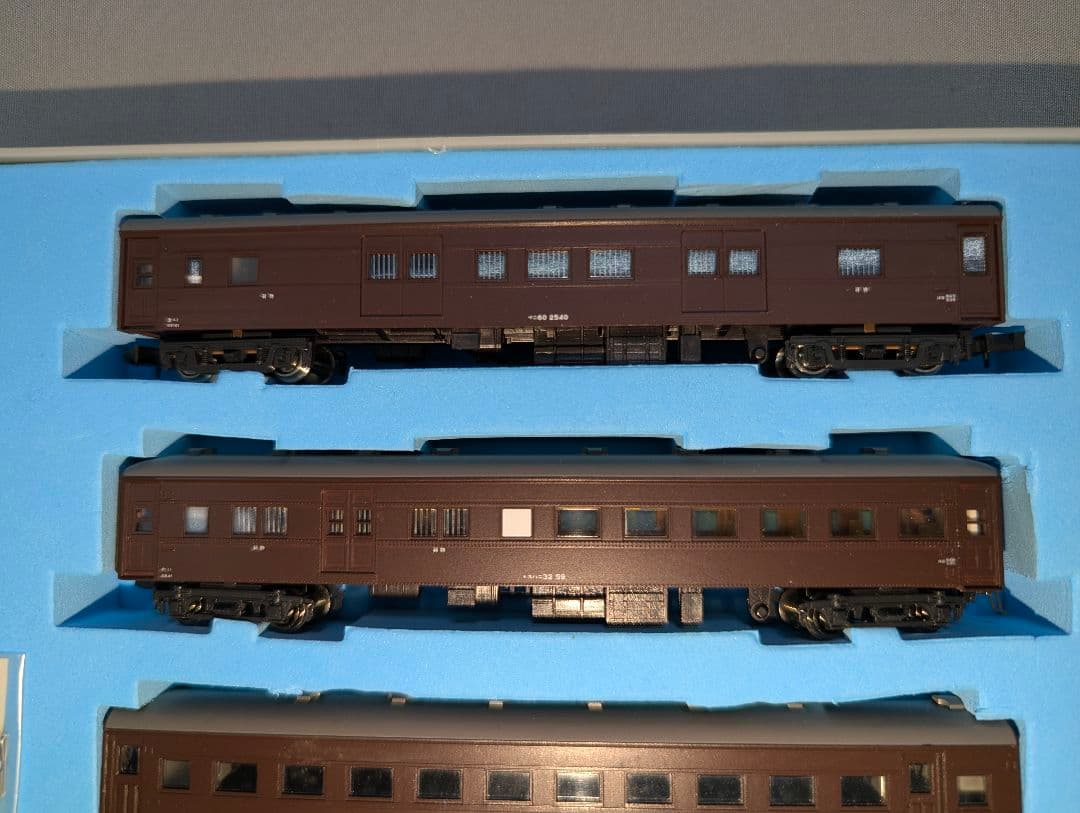 KATO　旧客車 茶色 ８両セット　２両室内灯点灯　ケース付き