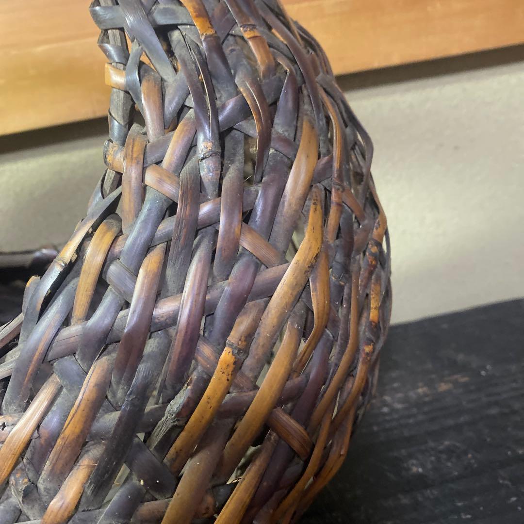 竹製 丸型花生　 中型