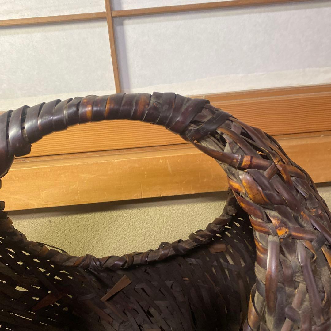 竹製 丸型花生　 中型