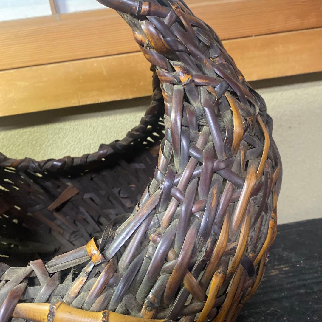 竹製 丸型花生　 中型