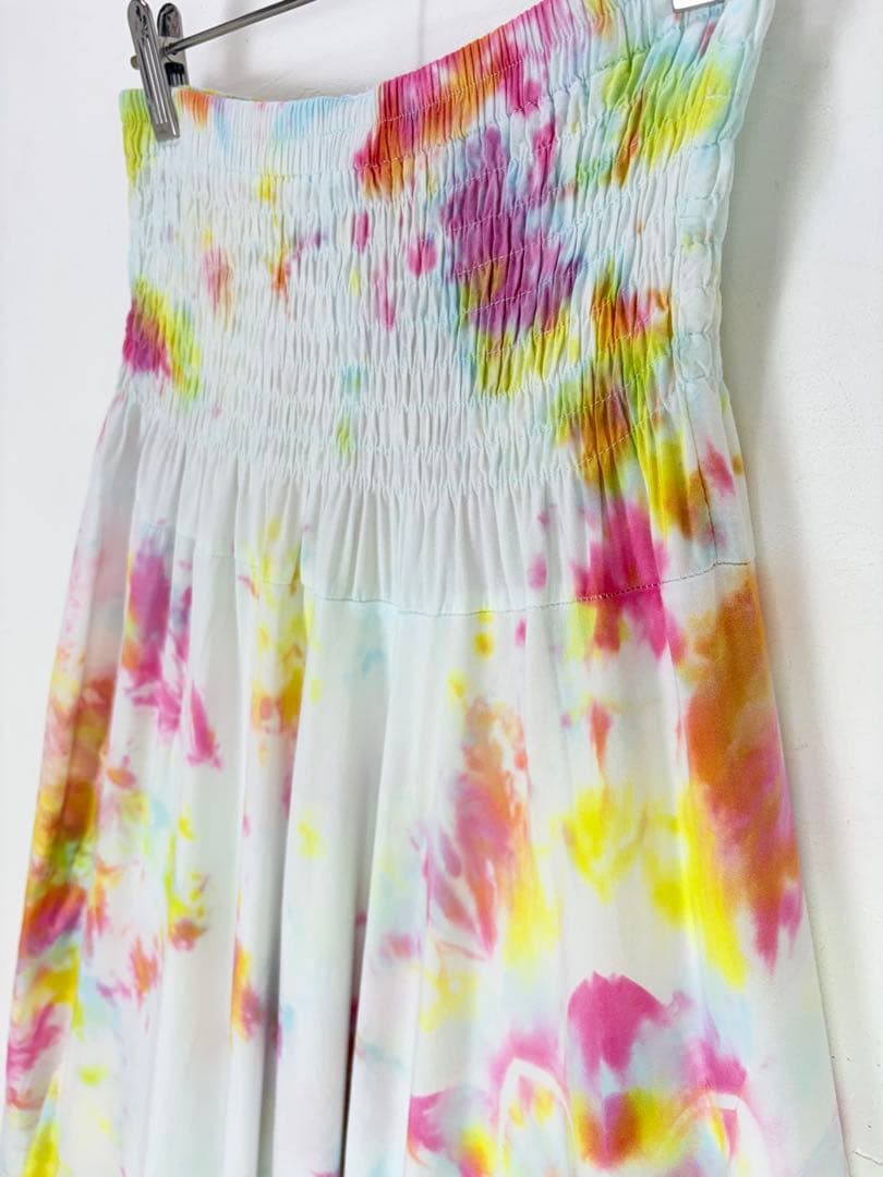 【一点もの】サルエルパンツ　ハンドメイド染め　曼荼羅　パープル